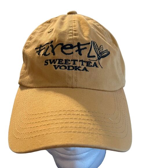 Firefly Hat Sweet Tea Vodka Embroidered Logo Yellow Adjustable Cap - Picture 2 of 12